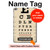 S2502 Eye Exam Chart Decorative Decoupage Poster Hülle Schutzhülle Taschen für iPad mini 4, iPad mini 5, iPad mini 5 (2019)