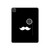 S1946 Sir Mustache Minimalism Hülle Schutzhülle Taschen für iPad Pro 11 (2021,2020,2018, 3rd, 2nd, 1st)