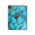 S2685 Aqua Turquoise Gemstone Graphic Printed Hülle Schutzhülle Taschen für iPad Pro 11 (2021,2020,2018, 3rd, 2nd, 1st)