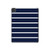 S2767 Navy White Striped Hülle Schutzhülle Taschen für iPad Pro 11 (2021,2020,2018, 3rd, 2nd, 1st)