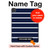 S2767 Navy White Striped Hülle Schutzhülle Taschen für iPad Pro 11 (2021,2020,2018, 3rd, 2nd, 1st)