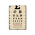 S2502 Eye Exam Chart Decorative Decoupage Poster Hülle Schutzhülle Taschen für iPad Pro 12.9 (2015,2017)