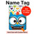 S2521 Cute Nerd Owl Cartoon Hülle Schutzhülle Taschen für iPad Pro 12.9 (2015,2017)