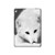 S2569 White Arctic Fox Hülle Schutzhülle Taschen für iPad 9.7 (2017,2018), iPad 6, iPad 5