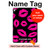 S2933 Pink Lips Kisses on Black Hülle Schutzhülle Taschen für iPad 9.7 (2017,2018), iPad 6, iPad 5