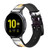 CA0112 Eagle American Smart Watch Armband aus Leder und Silikon für Samsung Galaxy Watch, Gear, Active