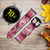 CA0559 Pink Marble Graphic Printed Smart Watch Armband aus Leder und Silikon für Samsung Galaxy Watch, Gear, Active
