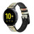 CA0719 Vintage World Map Smart Watch Armband aus Leder und Silikon für Samsung Galaxy Watch, Gear, Active