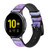 CA0752 Diamond Smart Watch Armband aus Leder und Silikon für Samsung Galaxy Watch, Gear, Active