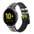 CA0843 Tarot Card Ace of Wands Smart Watch Armband aus Leder und Silikon für Samsung Galaxy Watch, Gear, Active