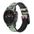 CA0235 Flower Floral Art Painting Smart Watch Armband aus Leder und Silikon für Garmin Smartwatch