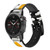 CA0334 Daisy flower Smart Watch Armband aus Leder und Silikon für Garmin Smartwatch