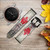CA0344 Canada Maple Leaf Flag Texture Smart Watch Armband aus Leder und Silikon für Garmin Smartwatch