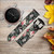 CA0421 Vintage Rose Pattern Smart Watch Armband aus Leder und Silikon für Garmin Smartwatch