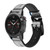 CA0473 Vintage France Flag Eiffel Tower Smart Watch Armband aus Leder und Silikon für Garmin Smartwatch