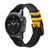 CA0514 Germany Flag Map Smart Watch Armband aus Leder und Silikon für Garmin Smartwatch