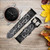 CA0599 Inside Watch Black Smart Watch Armband aus Leder und Silikon für Garmin Smartwatch