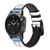 CA0840 Cat Paw Smart Watch Armband aus Leder und Silikon für Garmin Smartwatch