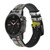 CA0843 Tarot Card Ace of Wands Smart Watch Armband aus Leder und Silikon für Garmin Smartwatch