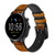CA0058 Old Map Smart Watch Armband aus Leder und Silikon für Fossil Smartwatch