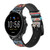 CA0073 Tibet Art Smart Watch Armband aus Leder und Silikon für Fossil Smartwatch