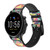 CA0292 Variation Pattern Smart Watch Armband aus Leder und Silikon für Fossil Smartwatch