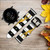 CA0442 Black and White Striped Deer Gold Sparkles Smart Watch Armband aus Leder und Silikon für Fossil Smartwatch