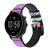 CA0643 Pastel Unicorn Smart Watch Armband aus Leder und Silikon für Fossil Smartwatch