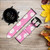 CA0792 Pink Floral Pattern Smart Watch Armband aus Leder und Silikon für Fossil Smartwatch