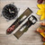 CA0162 Grapes Bottle and Glass of Red Wine Smart Watch Armband aus Leder und Silikon für Wristwatch Smartwatch