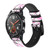 CA0219 Sakura Cherry Blossoms Smart Watch Armband aus Leder und Silikon für Wristwatch Smartwatch