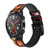 CA0301 Red Wine Bottle And Glass Smart Watch Armband aus Leder und Silikon für Wristwatch Smartwatch