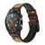 CA0389 Vintage Bakelite Deco Radio Smart Watch Armband aus Leder und Silikon für Wristwatch Smartwatch
