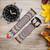 CA0592 Colorful Psychedelic Smart Watch Armband aus Leder und Silikon für Wristwatch Smartwatch
