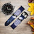 CA0799 Xmas Santa Moon Smart Watch Armband aus Leder und Silikon für Wristwatch Smartwatch