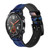 CA0836 Wolf Howling Million Star Smart Watch Armband aus Leder und Silikon für Wristwatch Smartwatch