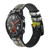 CA0843 Tarot Card Ace of Wands Smart Watch Armband aus Leder und Silikon für Wristwatch Smartwatch