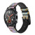 CA0845 Rainbow Gold Marble Smart Watch Armband aus Leder und Silikon für Wristwatch Smartwatch