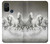 S0933 White Horses Hülle Schutzhülle Taschen für OnePlus Nord N10 5G