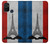 S2859 Vintage France Flag Eiffel Tower Hülle Schutzhülle Taschen für OnePlus Nord N10 5G