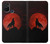 S2955 Wolf Howling Red Moon Hülle Schutzhülle Taschen für OnePlus Nord N10 5G