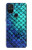 S3047 Green Mermaid Fish Scale Hülle Schutzhülle Taschen für OnePlus Nord N10 5G