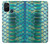 S3414 Green Snake Scale Graphic Print Hülle Schutzhülle Taschen für OnePlus Nord N10 5G