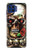 S0753 Skull Wing Rose Punk Hülle Schutzhülle Taschen für Motorola One 5G