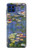 S0997 Claude Monet Water Lilies Hülle Schutzhülle Taschen für Motorola One 5G