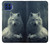 S1516 White Wolf Hülle Schutzhülle Taschen für Motorola One 5G