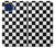 S1611 Black and White Check Chess Board Hülle Schutzhülle Taschen für Motorola One 5G