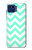 S1723 Mint Chevron Zigzag Hülle Schutzhülle Taschen für Motorola One 5G