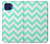 S1723 Mint Chevron Zigzag Hülle Schutzhülle Taschen für Motorola One 5G
