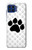 S2355 Paw Foot Print Hülle Schutzhülle Taschen für Motorola One 5G